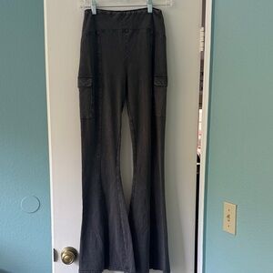 Out From Under Gray Flared Leggings